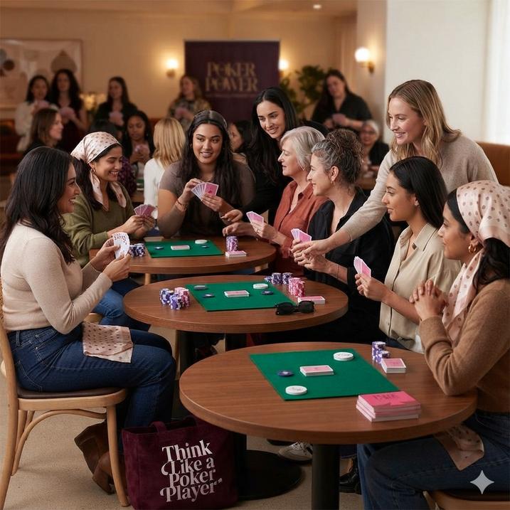 Concept render of guests at card tables